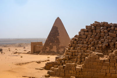 Pyramids in the desert of sudan