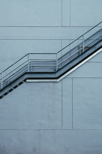 Low angle view of staircase against building