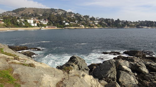 Scenic view of sea against sky