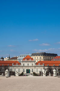 Lower belvedere palace in a beautiful early spring day