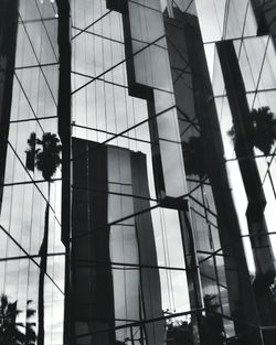 Low angle view of modern building against sky