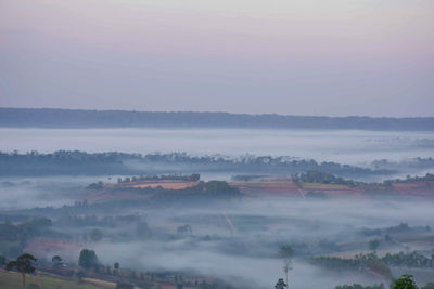 Scenic view of landscape against sky