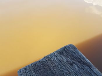 Close-up of mountain against clear sky