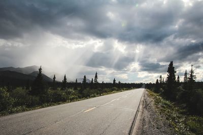 Panoramic view of road against sky