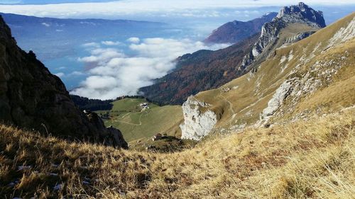 Scenic view of mountains