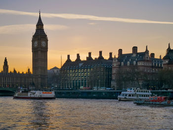 View of buildings at waterfront