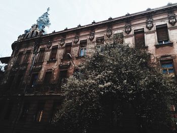 Low angle view of building against sky