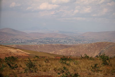 Scenic view of landscape against sky