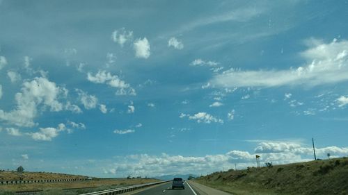 Road passing through landscape