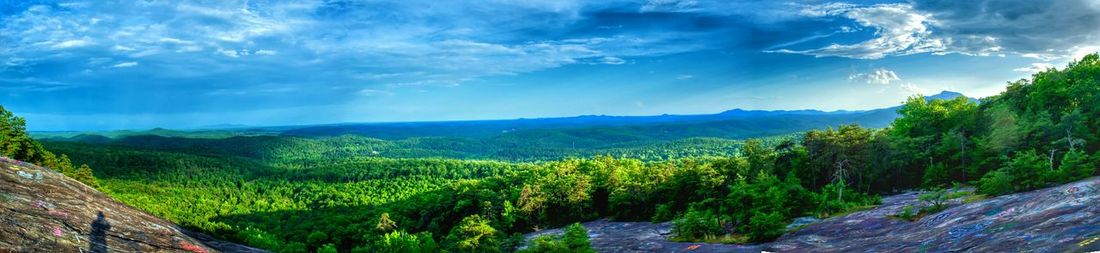 Panoramic view of landscape against sky