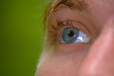 Cropped eye of young man