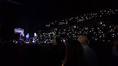 Group of people in music concert