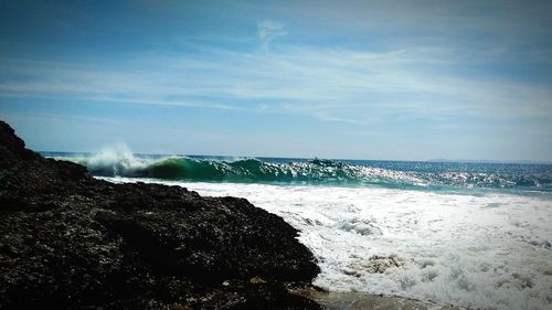 Scenic view of sea against sky