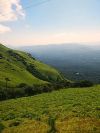 Scenic view of landscape against sky