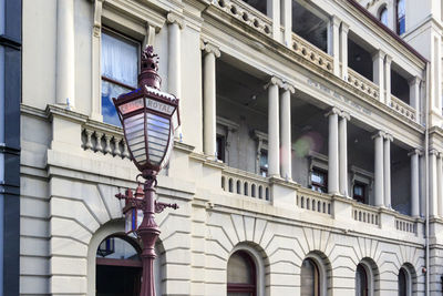 Low angle view of statue in historic building