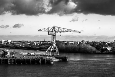 Scenic view of river against sky