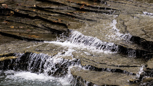 Scenic view of waterfall