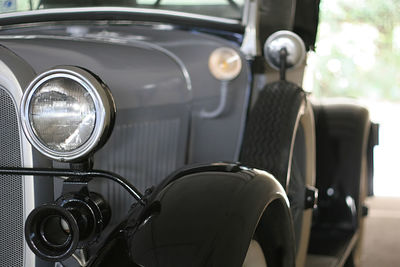 Close-up of vintage car