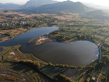 High angle view of landscape