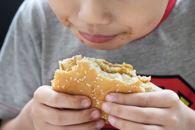 Close-up of woman holding ice cream