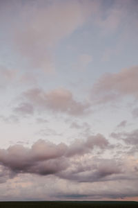 Low angle view of sky during sunset