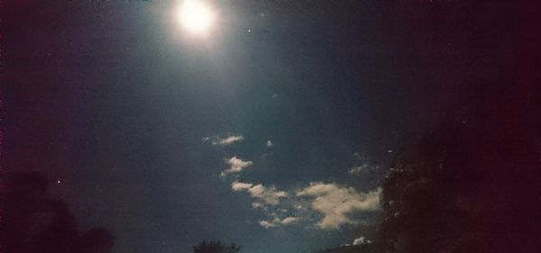 Low angle view of sky at night