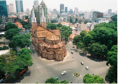 View of city street