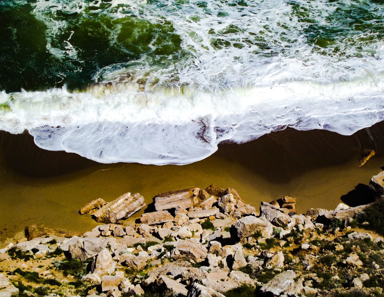 SCENIC VIEW OF SEA WAVES