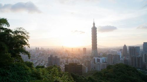 Cityscape against sky