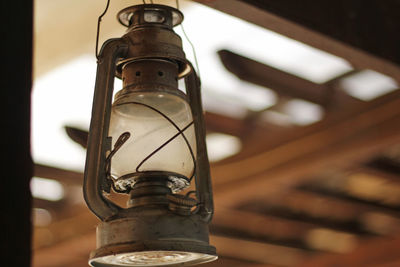 Low angle view of lantern