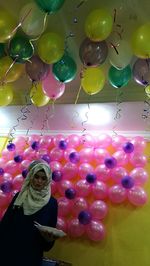Multi colored balloons
