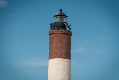 Low angle view of lighthouse against sky