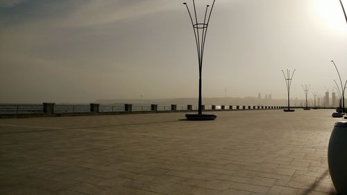 View of sea against sky during sunset