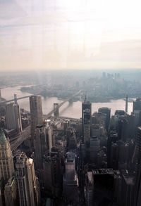 High angle view of cityscape