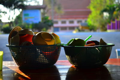 Close-up of fruits in bowl