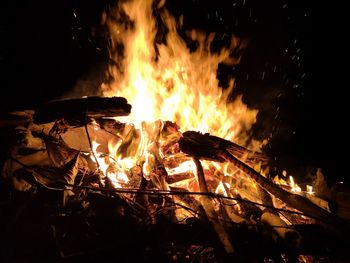 Bonfire at night