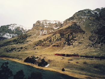 Scenic view of mountains