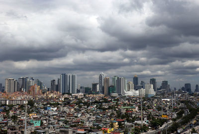 High angle view of cityscape