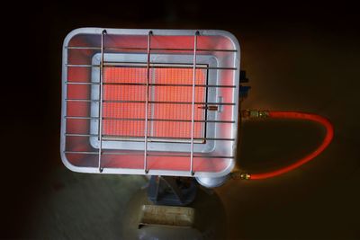 Close-up of heater