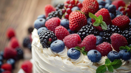 Close-up of dessert