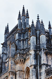 Low angle view of temple building against sky