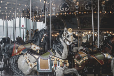 View of carousel at amusement park