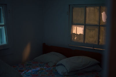 High angle view of room