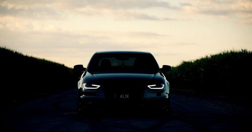 Car on road against sky