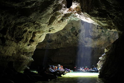 People in cave