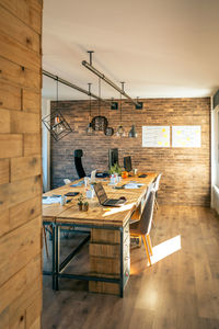 Chairs and table in room