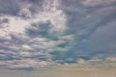 Low angle view of clouds in sky