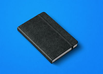 High angle view of blue sky over white background