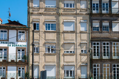 Low angle view of buildings in city