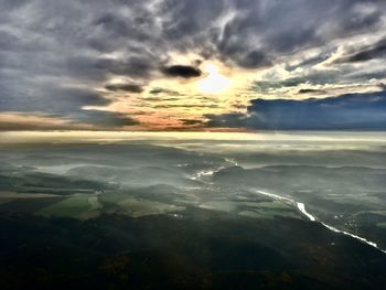 Scenic view of cloudscape during sunset